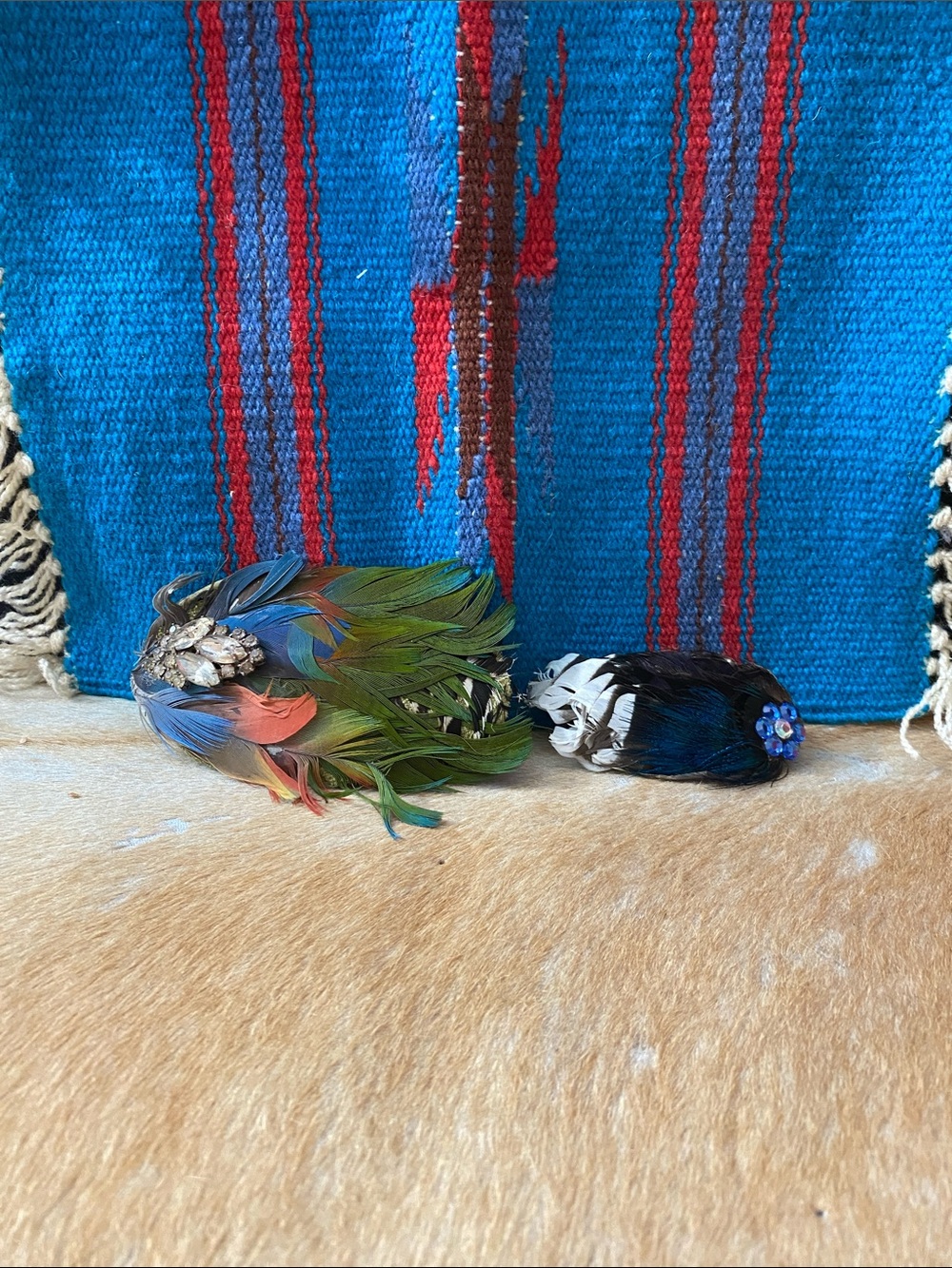 Feather Clip Set - Multicolor Hair Accessories